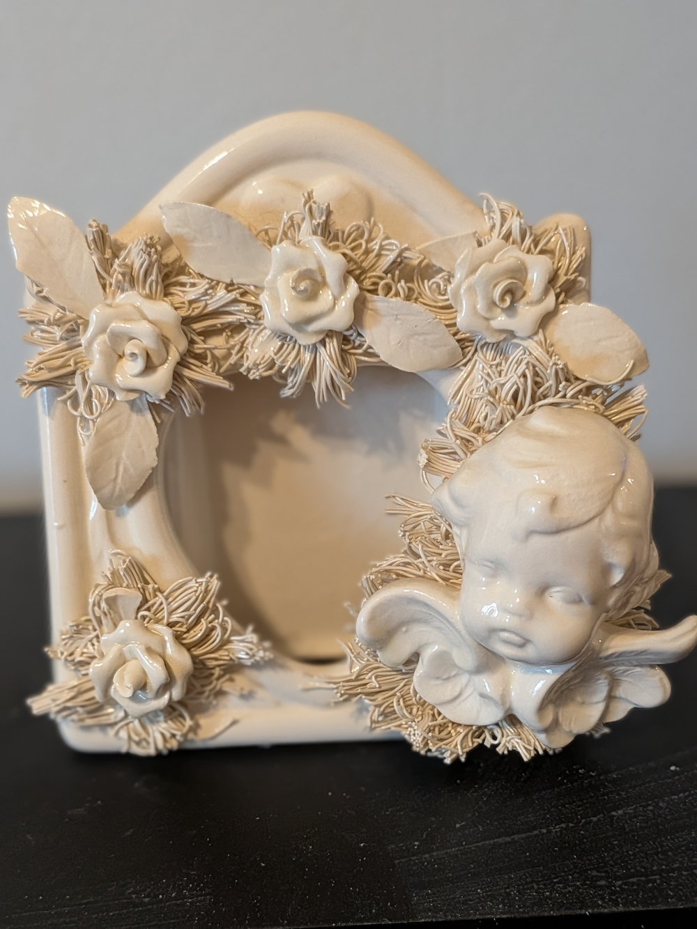 Vintage Cherub Angel Picture Frame